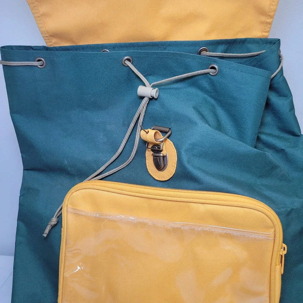 Green Bay Packers Colors‎ Canvas Backpack Green Yellow Basic
